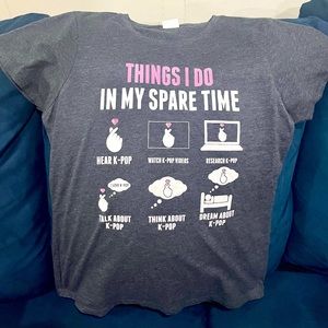 K-pop “Things I Do In My Spare Time” T-shirt